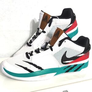 NIKE JA 1 SCRATCH Basketball‎ Shoes FV5957 100 Sz 18 White Black Reverse Scratch